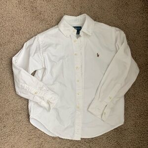 Ralph Lauren Boy white cotton button-up shirt 8T